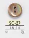 SC27 Botón general de concha de 2 agujeros