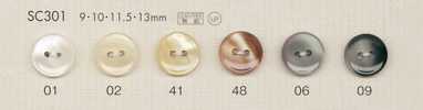 SC301 DAIYA BUTTONS Botón de poliéster tipo concha