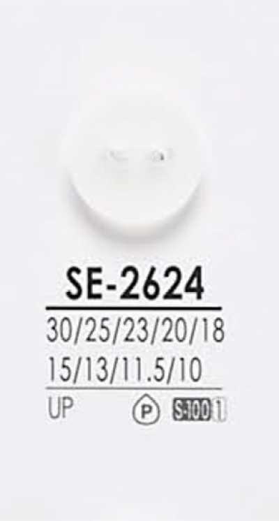 SE2624 Botón para camisa para teñido negro