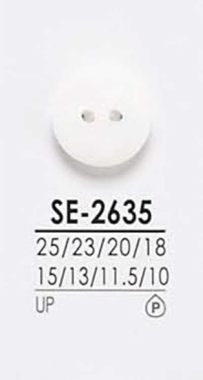 SE2635 Botones para camisa para teñido en negro