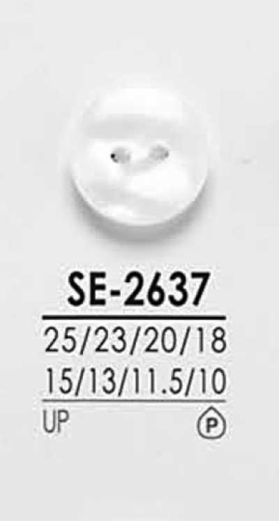 SE2637 Botón para camisa para teñido negro