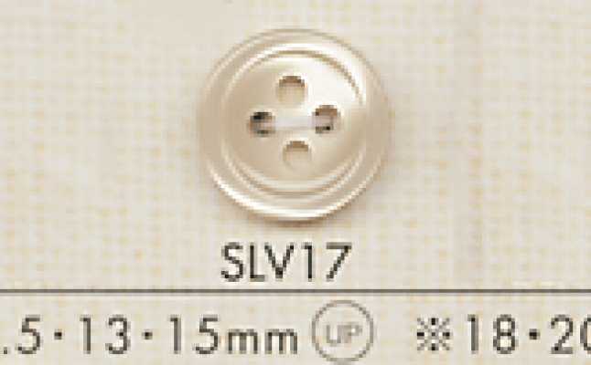SLV17 DAIYA BUTTONS Botón de poliéster estilo concha