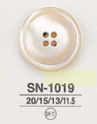 SN1019 Botón Takase de 4 agujeros de concha