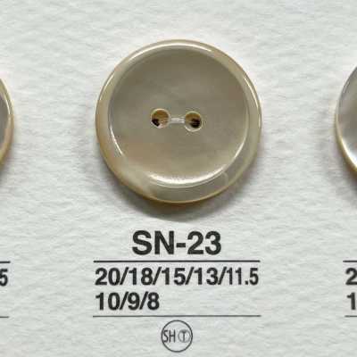 SN23 Botón brillante de concha natural Takase de dos agujeros
