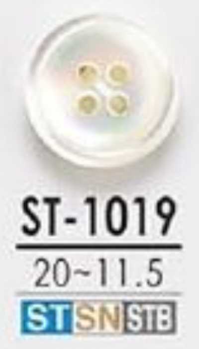 ST1019 Botón brillante de concha Takase de 4 agujeros