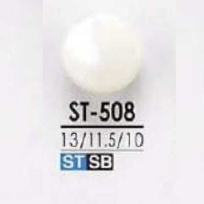 ST508 Botón de concha Takasago con pie de aro circular