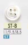 ST8 Botón de 4 agujeros de concha Takase