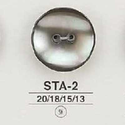 STA2 Botón general de nácar de 2 agujeros