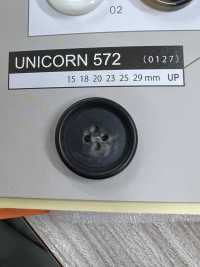 UNICORN572 [Estilo Buffalo] Botón De 4 Agujeros Con Borde NITTO Button Foto secundaria