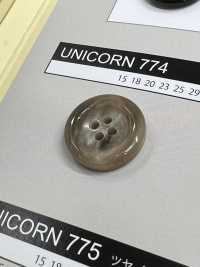 UNICORN774 [Estilo Buffalo] Botón De 4 Agujeros Con Borde Y Brillo NITTO Button Foto secundaria