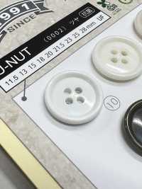 UNUT [Estilo Tuerca] Botón De 4 Orificios Con Borde Y Brillo NITTO Button Foto secundaria