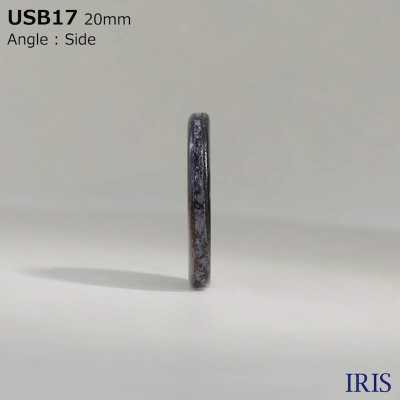 USB17 Material Teñido Natural, Concha De Nácar, 4 Agujeros En La Parte Delantera, Botones Brillantes[Botón] IRIS Foto secundaria