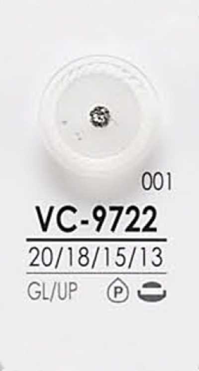 VC9722 Botón de piedra de cristal estilo pin curl teñible