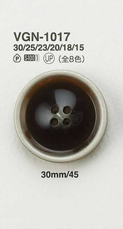 VGN1017 Botón plano imitación cuerno de búfalo