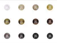 VGR2020 Botón De Resina De Poliéster De 4 Agujeros IRIS Subfoto