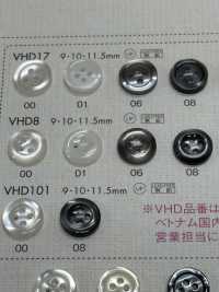 VHD8 BOTONES DAIYA Resistente A Impactos HIPER DURABLE Serie "" Botón De Poliéster Con Forma De Concha "" DAIYA BUTTON Foto secundaria