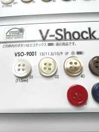 VSO9001 Botón De Resina De Poliéster Con 4 Agujeros Frontales IRIS Foto secundaria