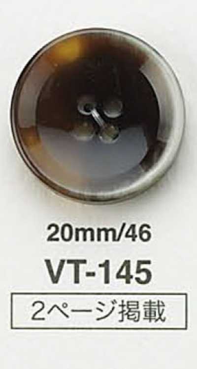 VT145 Botón plano estilo Buffalo
