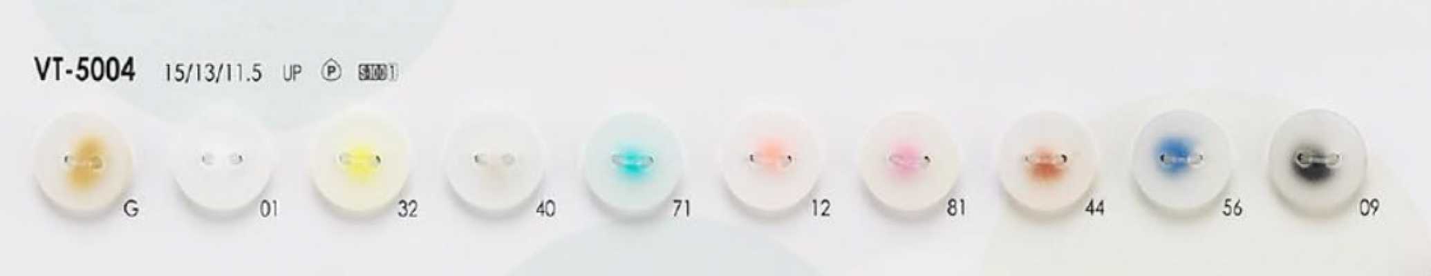 VT5004 Botones coloridos para camisas, polos y prendas ligeras