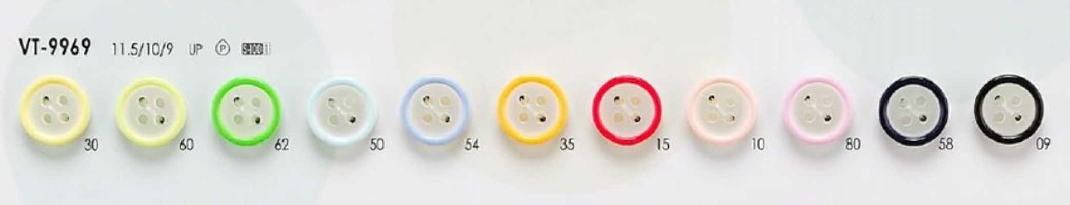 VT9969 Botones coloridos para camisas, polos y prendas ligeras