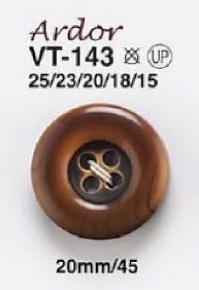 VT143 Botones estilo veta de madera para chaquetas y trajes