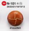 N101 Botones tipo cuero para chaquetas y trajes