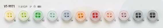 VT9971 Botones coloridos para camisas, polos y prendas ligeras