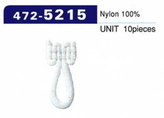 472-5215 Botón de lazo, tipo nylon afelpado, mediano (10 pzas)