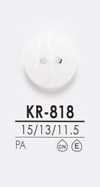 KR818 Botón De Camisa Negro Y Teñido