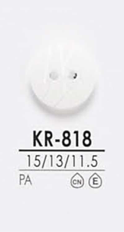 KR818 Botones para camisas para teñido negro