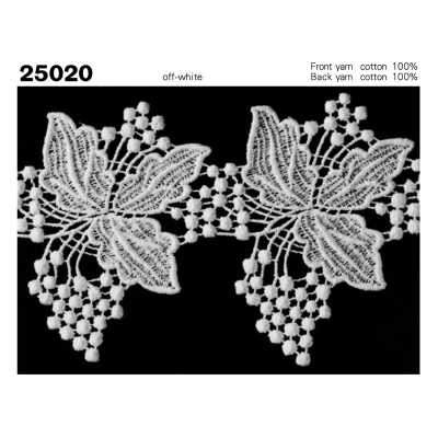 25020 Encaje químico, ancho estrecho
