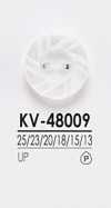 KV48009 Botón simple de poliéster de 2 agujeros