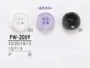 PW2059 Botones para camisas para teñir