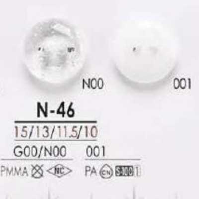 N46 Botón de resina de nailon de dos agujeros
