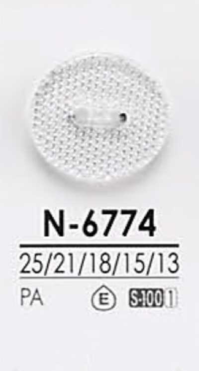 N6774 Botón con corte diamante para teñir