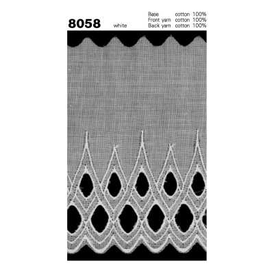 8058 Encaje de algodón