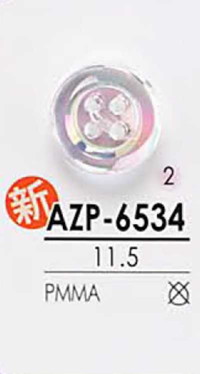 AZP6534 Botón perla Aurora