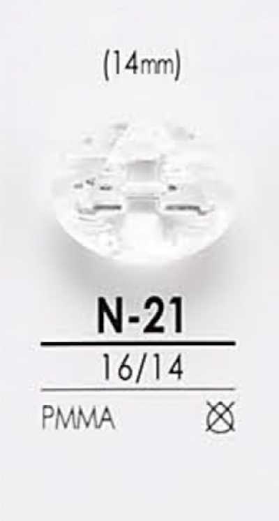 N21 Botón con corte de diamante