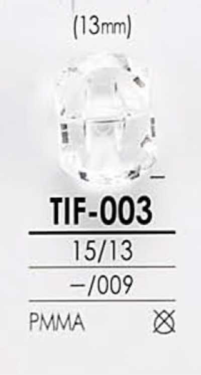 TIF003 Botón con corte de diamante