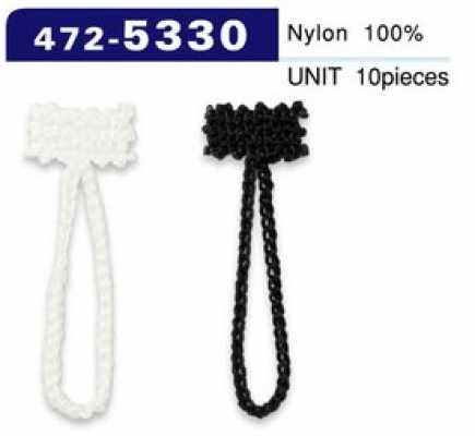 472-5330 Tipo de cordón de cadena para botón de lazo, longitud total 38 mm (10 piezas)