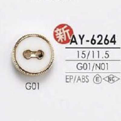 AY6264 Botón de dos agujeros de resina epoxi/resina ABS