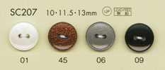 SC207 DAIYA BUTTONS Serie HYPER DURABLE resistente a los impactos Botones de poliéster estilo concha