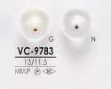 VC9783 Botón teñible con apariencia de concha y espiral