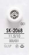 SK2068 Botón De Piedra De Cristal Para Teñir