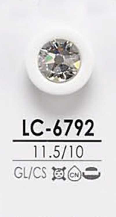 LC6792 Botón de piedra de cristal teñible