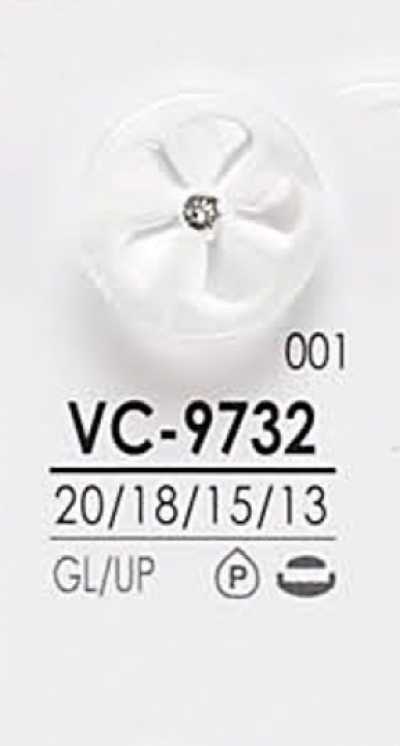 VC9732 Botón de piedra de cristal estilo pin curl teñible
