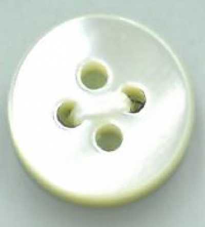T1004 Botón plano de concha de 4 agujeros de 4 mm de grosor