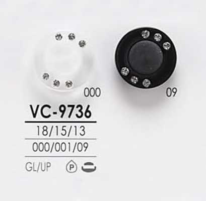 VC9736 Botón de piedra de cristal teñible