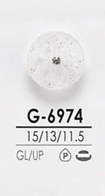 G6974 Botón de piedra de cristal estilo pin-curl para teñido