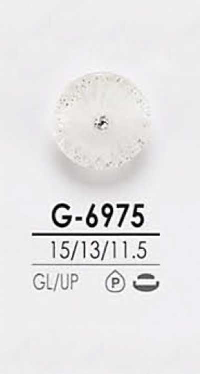 G6975 Botón de piedra de cristal estilo pin curl para teñido